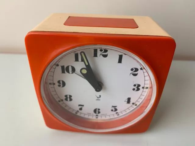 Ancien Reveil Jaz - Space Age - Vintage Orange