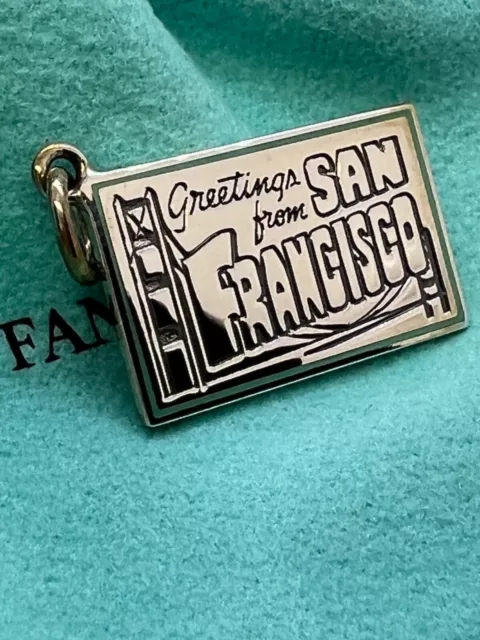 TIFFANY CO. Rare San Francisco Cable Car Charm Sterling 100