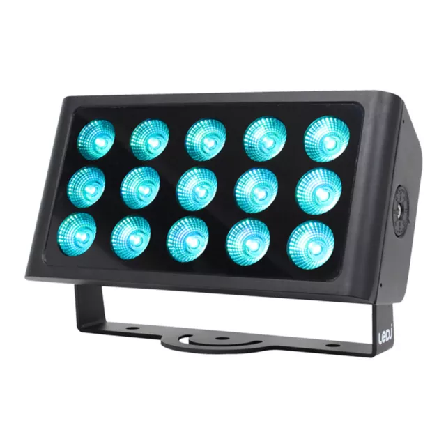 LEDJ Spectra Flood Q15 Exterior Fixture IP65 Outdoor LED Wash 15 x 5W RGBW DMX