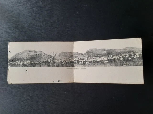Cartolina Doppia Panorama Di Cerreto Sannita Vg
