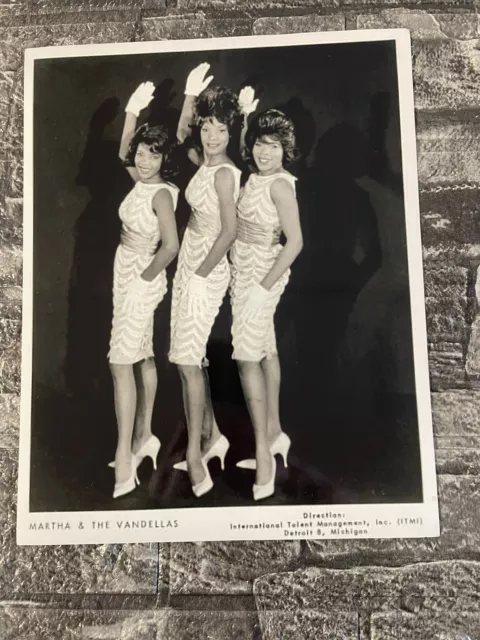 Martha & the Vandellas 10x8 Copy Of Original PROMOTIONAL PHOTOGRAPH Motown Soul