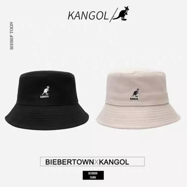 Bucket Hat Classic Kangol Bermuda Washed Men Women Cotton Flat Top Hats Headwear