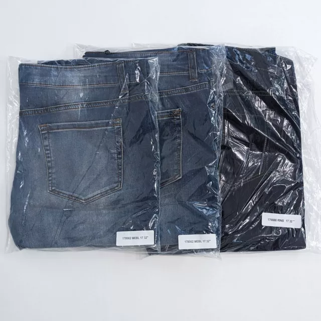 Lot of 3 - Sunrise 51 Premium Denim Collection Womens Stretch Jeans 17"x32"