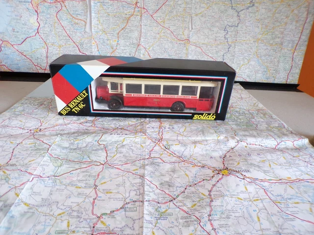 Lot 5 Bus Militaires Solido 1/50 - Renault TN6C Vert Kaki - Transport Troupes