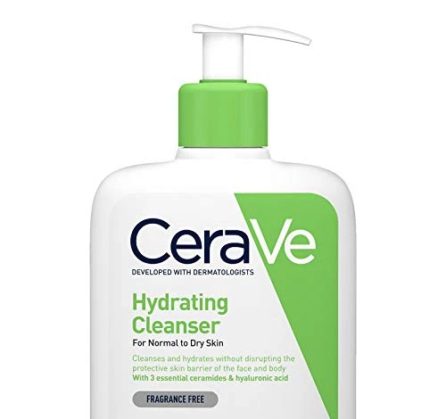 CERAVE HYDRATING CLEANSER for Normal to Dry Skin 236 ml with Hyaluronic ...