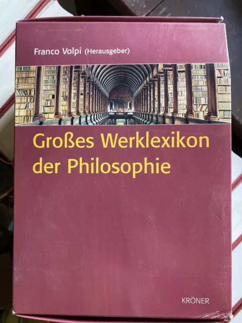 Großes Wertlexikon der Philosophie Band 1 und 2 Volpi Franco