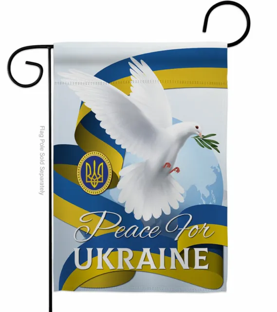 Peace Ukraine Garden Flag Support Cause Decorative Gift Yard House Banner