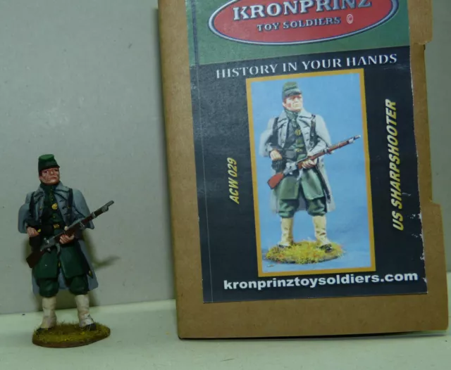 Kronprinz Toy Soldiers, Union Scharfschütze,Sharpshooter,ACW029, Maßstab 1/30