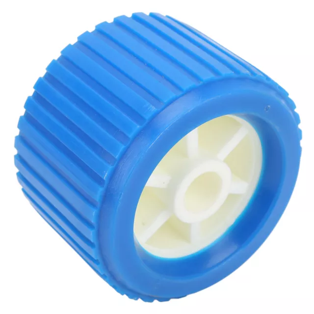 4PCS Marine Ribbed Wobble Roller Blue PP High Temp Resistant For Boat Yacht