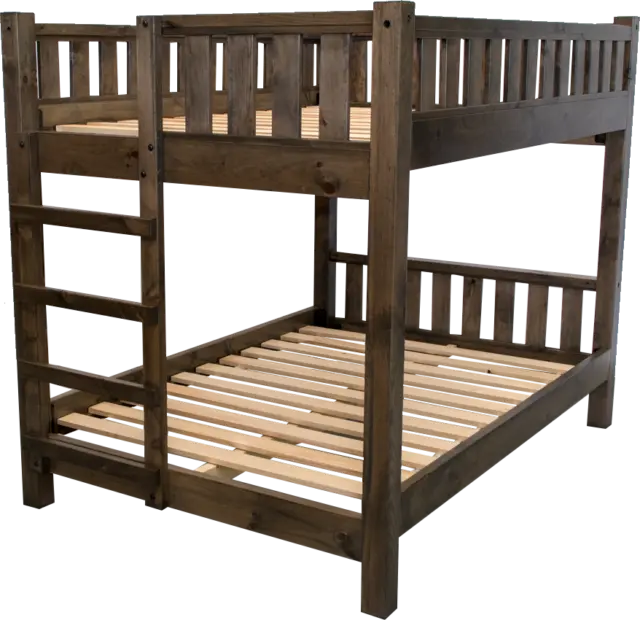 Rustic Farmhouse Bunk Bed - FullXL/Queen/Wood Reclaimed Bunk Bed/Modern/Urban