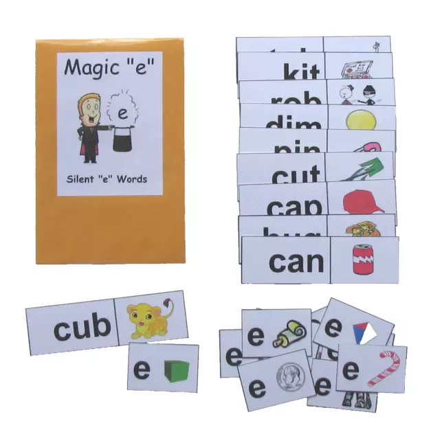 Teacher Made Literacy Center Learning Resource Game Silent e