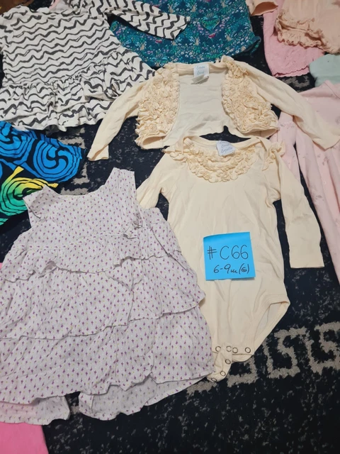 #C66 Enorme pacchetto di vestiti per bambina 6-9 mesi NEXT GEORGE DISNEY ZARA PRIMAR 5