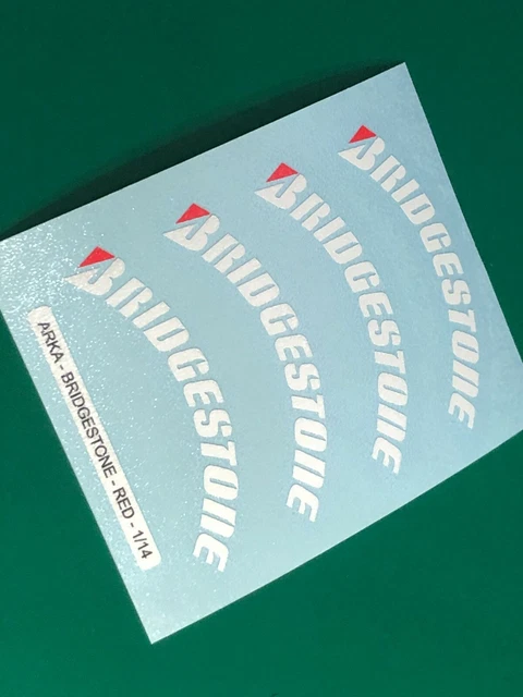 Autocollants Pneus Bridgestone Pour Camions RC Tamiya 1/14 (Scania, MAN, Volvo) - 1 Paire