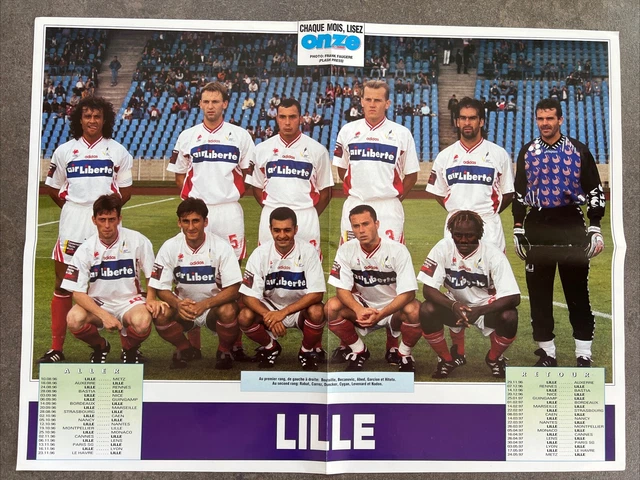 ONZE MONDIAL REVUE France-Calendrier Poster Fiches Attaches Aout 1992