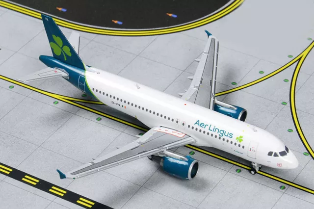 GeminiJets Aer Lingus New Livery For Airbus A320 EI-CVA 1/400 plane Pre-built