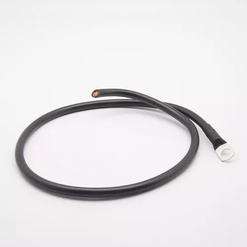 Câble de connexion batterie - régulateur 6mm² 1 cosse M8 noir (Longueur  : 1 Mèt