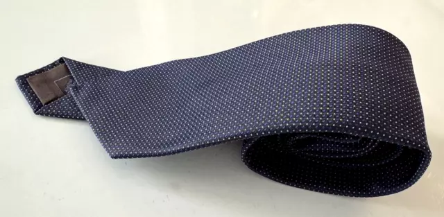 Brioni Men's Silk Luxurious Necktie Brown Blue geometric pattern - ITALY - NWoT