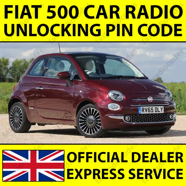 ✅Fiat 500 Car Radio Navigation Unlocking Pin Code For All Models✅