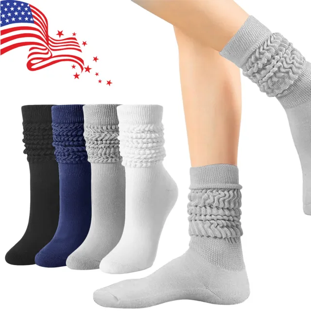 Winter Women's Slouch Socks Calf Warm Towel Bottom Non-slip Stacked Socks Anti-o