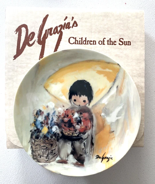Vintage Ted Degrazia Children of the Sun Collection Plate “The Gentle White Dove