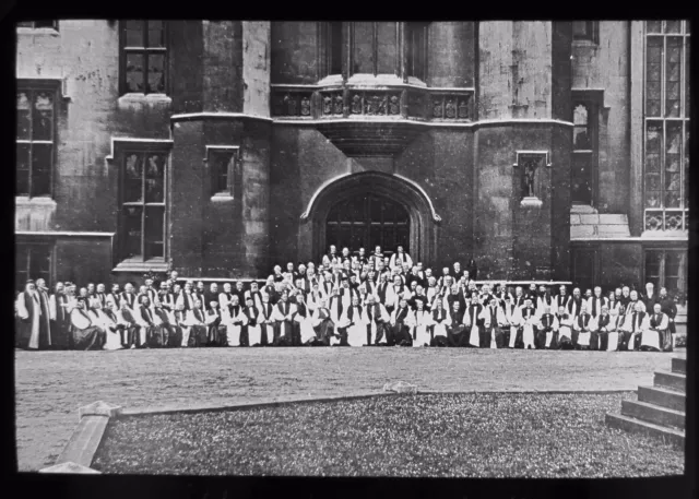 Glass Magic Lantern Slide THIRD LAMBETH CONFERENCE DATED 1888 VICTORIAN PHOTO