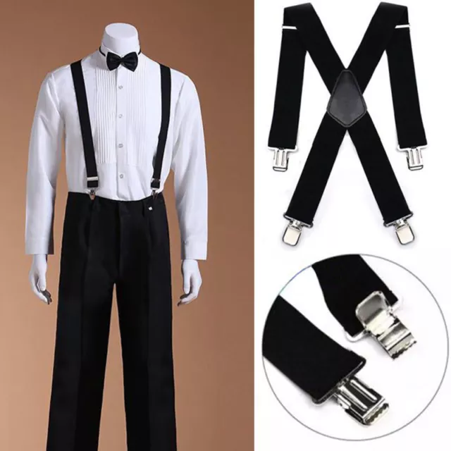 Sospensioni unisex da uomo 50 mm nero chiaro larghe e resistenti Adjus J4C8