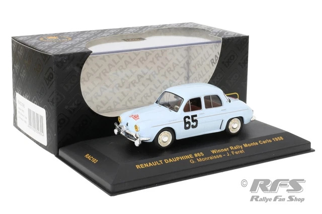 RENAULT DAUPHINE GORDINI RALLYE MONTE CARLO 1958 N° 65 par ALTAYA 1/43