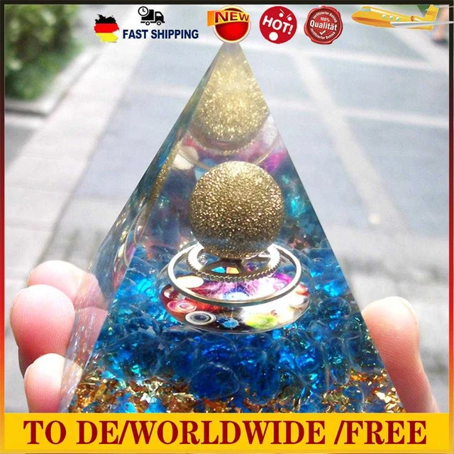 FuMeiJiaJiaJu Orgonit-Pyramide, Amethyst, Peridot, Chakra, Heilkristall, Energie
