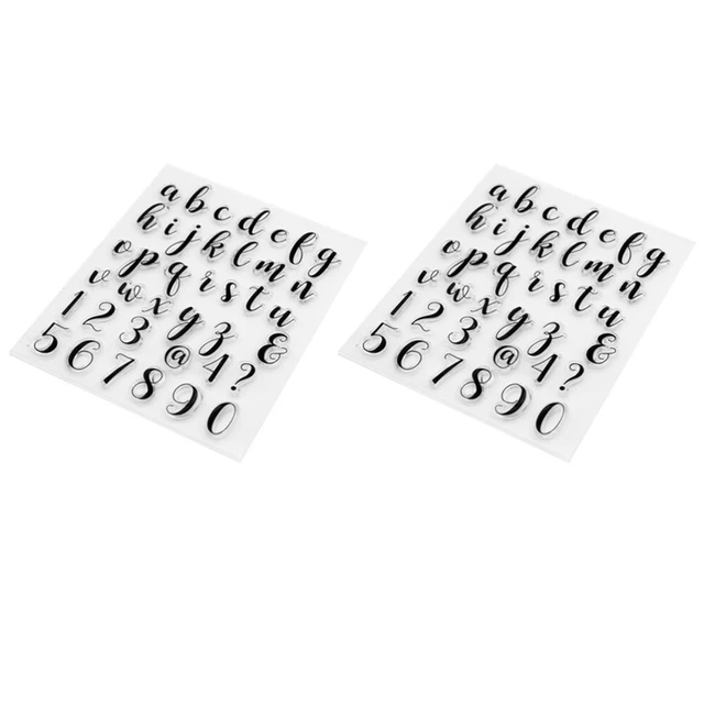 2 Sets Kieselgel Briefsiegel Von Hand Scrapbooking-Stempel Aus Silikon
