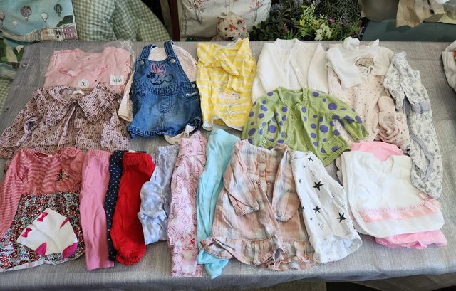 Baby Girls age 3-6 months clothes bundle 22 items inc Joules & Mayoral