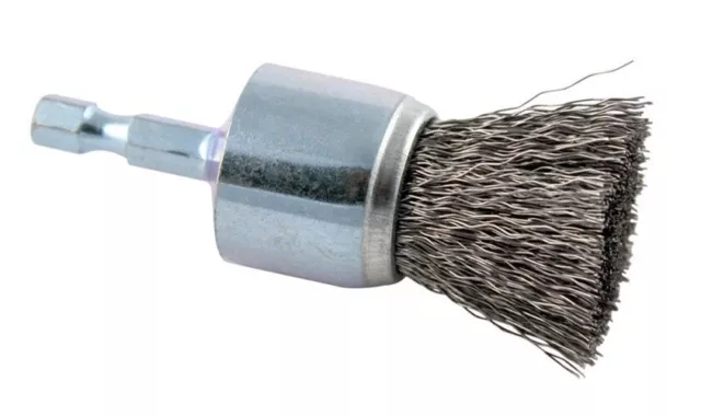 Forney 72737 Steel 20,000 rpm 1/4 in. Shank Coarse Wire End Brush 1 Dia. in.
