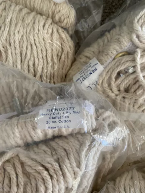 Renown 20 oz. 1 in. 4-Ply Natural Cotton Headband Cut End Mop Head (6/Case)