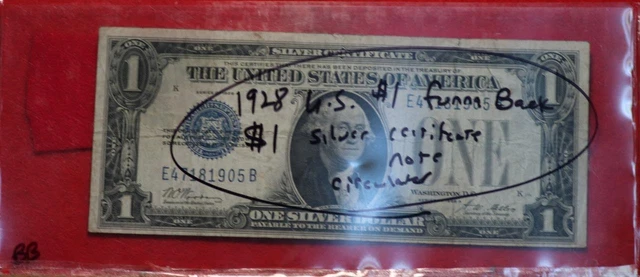 1928 U.S. $1 Silver Certificate Circulated Note