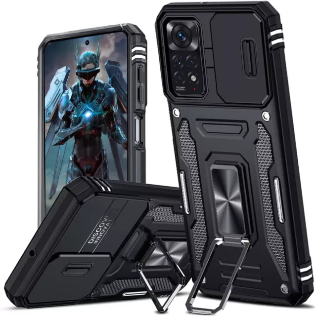 Funda Xiaomi Redmi Note 11 / Note 11S (4G) Antigolpes Soporte Anillo Cubre Lente