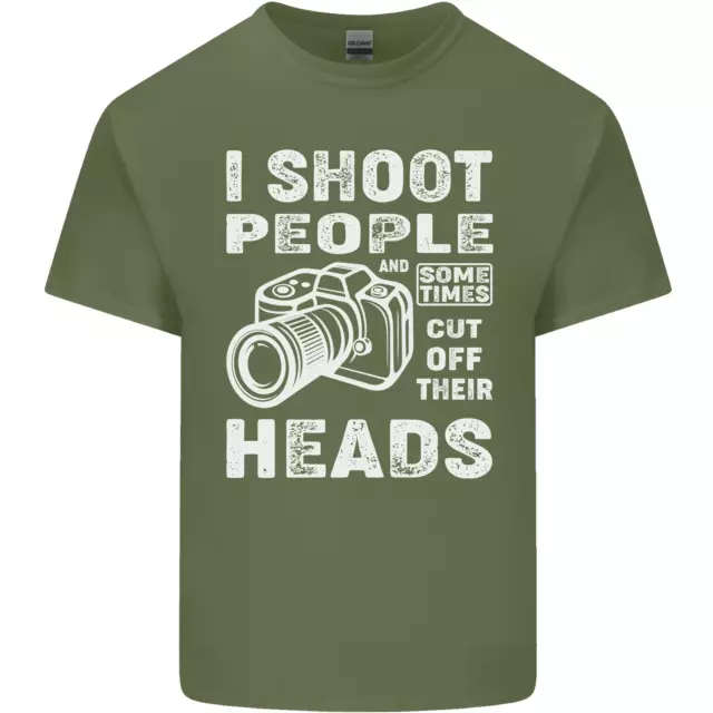 T-shirt top Photography I Shoot People Photographer da uomo cotone 6