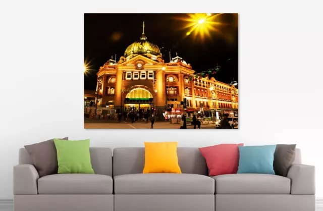 Melbourne Australia Urban City View   high quality Canvas painting  Home decor