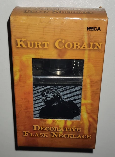 Kurt Cobain Nirvana Decorative Flask Necklace *Brand New In Box*