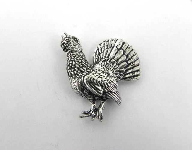 Urogallo Pin de Solapa Agujón Pin Aguja Adorno Decoración Nuevo 2