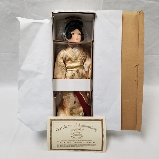 Japanese Mitsuko Porcelain Doll Heritage Signature Collection Mib