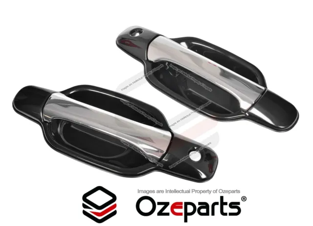FRONT Pair LH+RH OUTER Door Handle Chrome Lever For Holden Rodeo RA 2003~2008