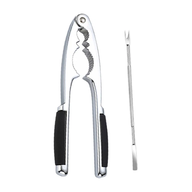 2 pz panino in lega di zinco noci e frutti di mare strumenti per gambe di granchio nero