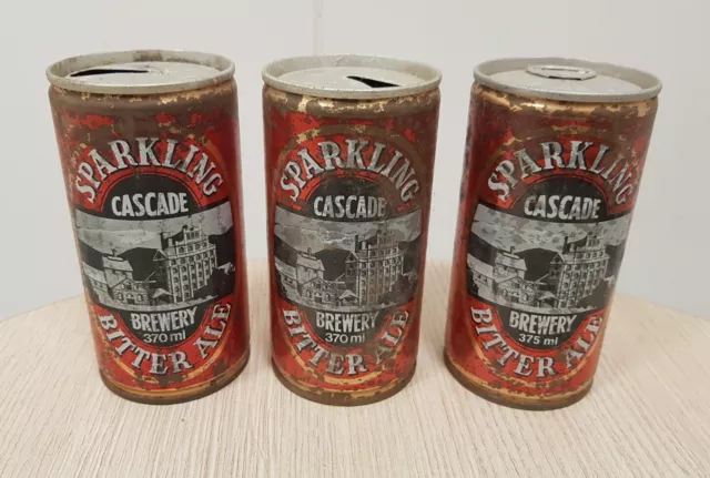 3x Vintage Cascade Sparkling Bitter Ale 375ml Cans Empty