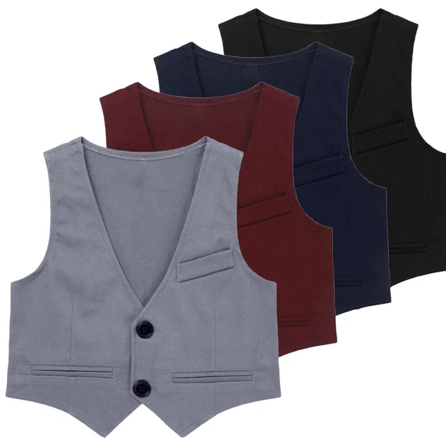 Gilet abito formale bambini ragazzi abito vita per festa di nozze smoking abito