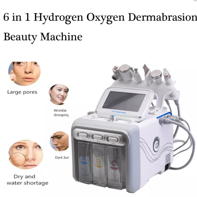 Hydrogen Oxygen Facial Machine,6 in 1 Dermabrasion Deep Facial Beauty Machine