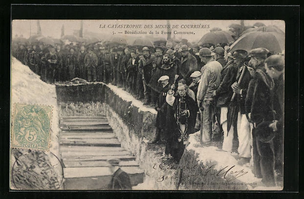 CPA Courrieres, Catastrophe des Mines, Benediction