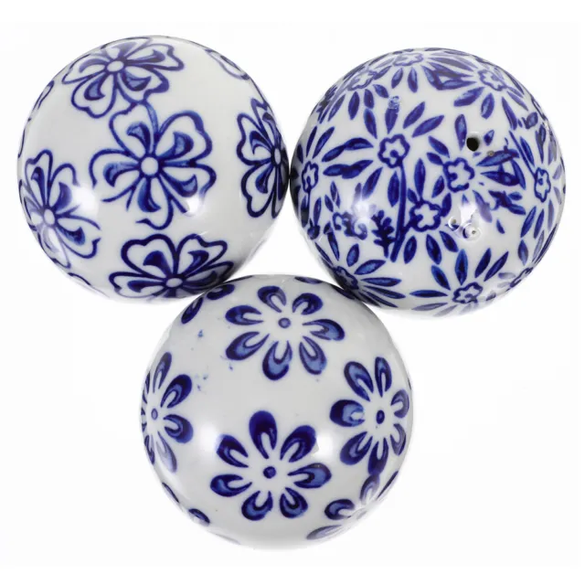3 Pcs Ceramica Sfera Decorativa in Accessori Per La Casa Filtro