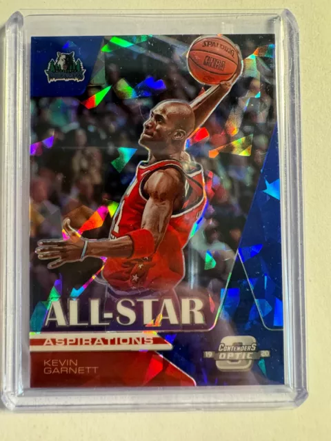 K149,952 -  2019-20 Panini Contenders Optic Blue Cracked Ice #7 Kevin Garnett