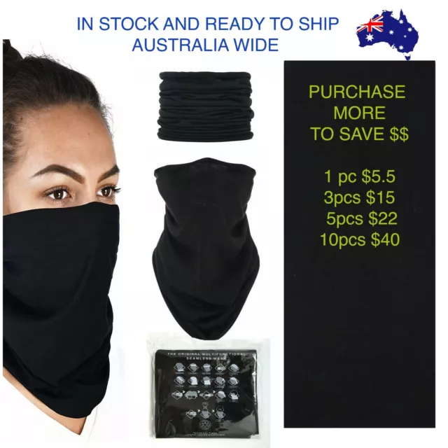 Neck Gaiter Face Mask Biker Balaclava Cycling Neck Tube Scarf Snood Warmer