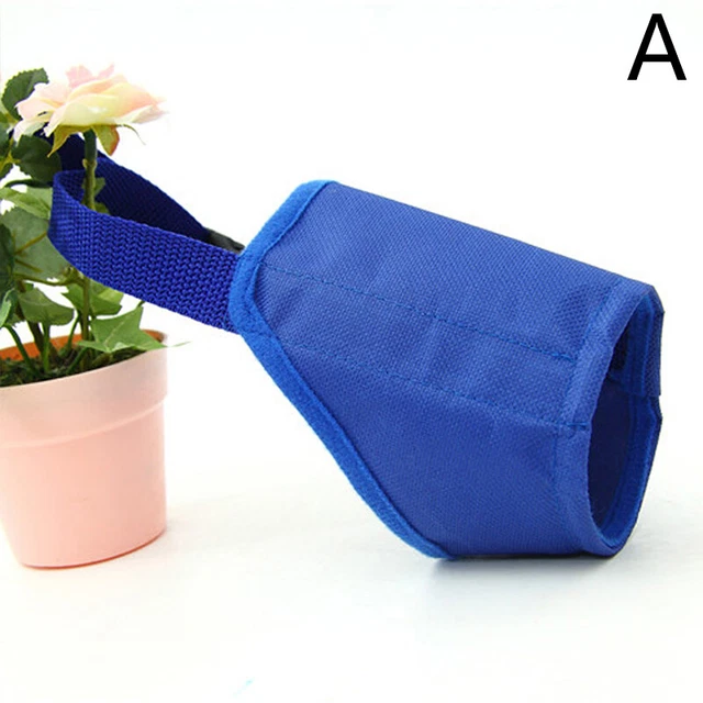 Pet Dog Adjustable Mask Bark Bite Mesh Mouth Muzzle Anti Stop Chewing Pet AU