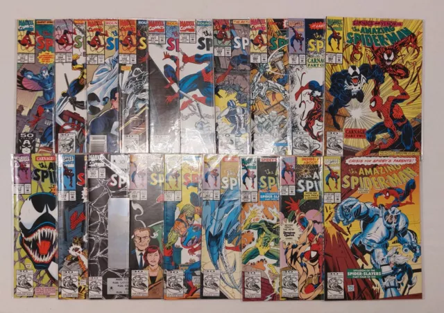 19 x Marvel US Comics - The Amazing Spider Man Nr. 353 - 371